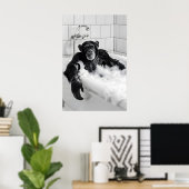 Grappige Apen Bubbelbad Print Set Grappige Badkame (Thuiskantoor)