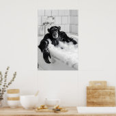 Grappige Apen Bubbelbad Print Set Grappige Badkame (Keuken)