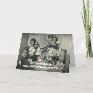 Grappige Apen Feestkaart Kaart