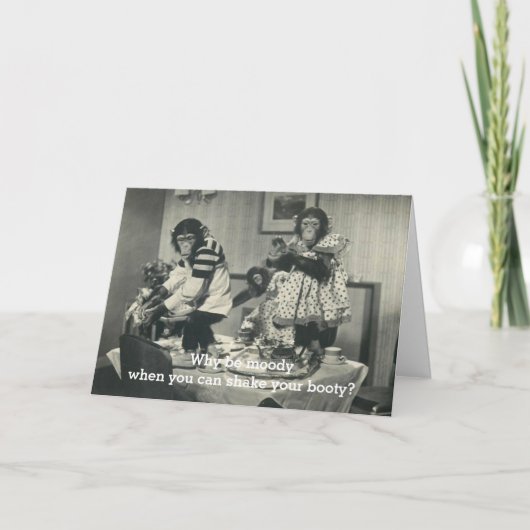 Grappige Apen Kaart (Voorkant)