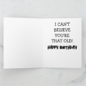 GRAPPIGE APEN MIJLPAAL OUDE VERJAARDAGSKAART KAART (Binnen)