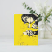 Grappige Apen Selfie Illustratie – Cool Chimpansee Briefkaart (Staand voorkant)