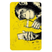 Grappige Apen Selfie Illustratie – Cool Chimpansee Magneet (Verticaal)