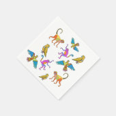 Grappige apen servet (Hoek)