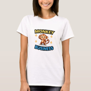 Grappige Apen Zakelijke T-shirt