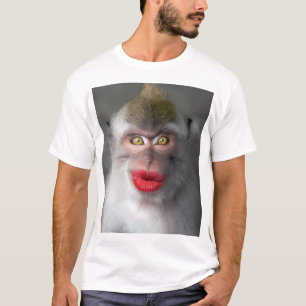 grappige apenlippen t-shirt