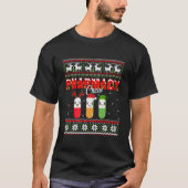 Grappige apotheek Crew Grappige pillen Merry Chris T-shirt (Voorkant)