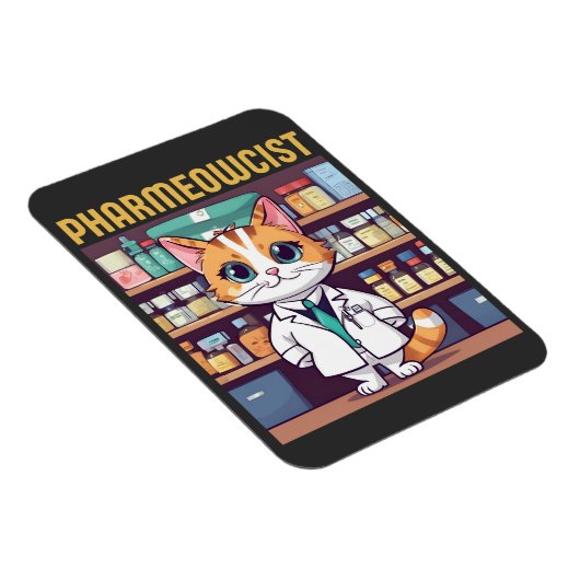 Grappige apotheek kat magneet (Rechterzijde)