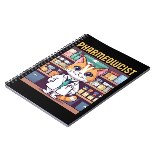 Grappige apotheek kat notitieboek (Linkerzijde)