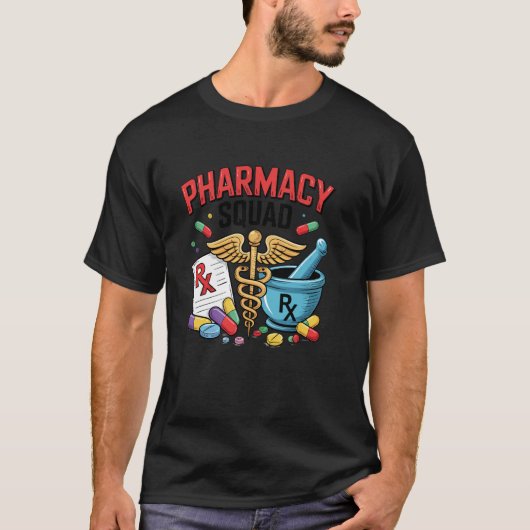 Grappige Apotheek Tech CPhT Apotheker Assistent PT T-shirt (Voorkant)