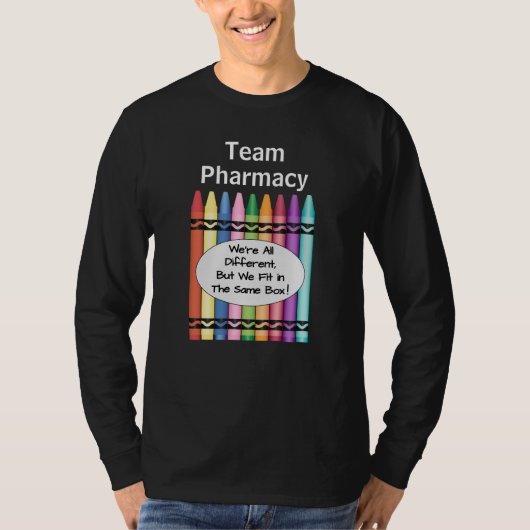 Grappige apotheek technicus lange mouw Shirt team (Voorkant)