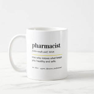 Grappige apotheker definitie cadeau koffiemok