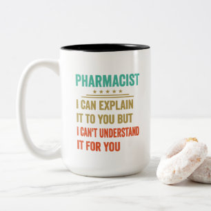 Grappige Apotheker Ik Kan Het Aan Je Familie Uitle Tweekleurige Koffiemok