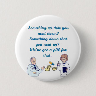 Grappige Apotheker Ronde Button 5,7 Cm