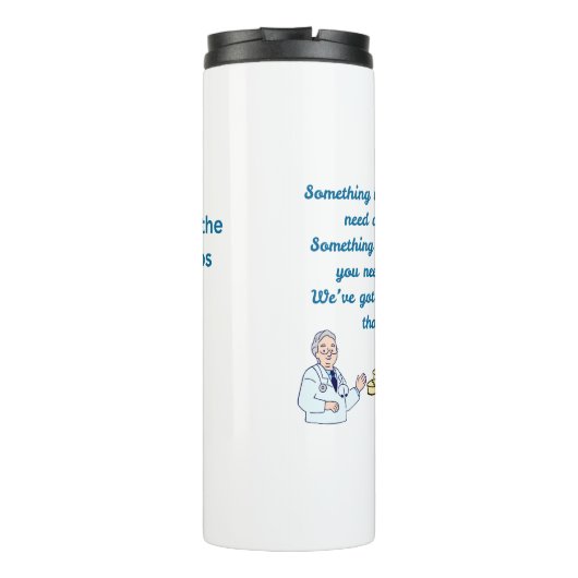 Grappige Apotheker  Thermosbeker (Achterkant)