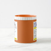 Grappige Apothekersfles met Naam op Koffie Mok (Midden)
