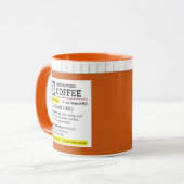 Grappige Apothekersfles met Naam op Koffie Mok (Voorkant links)
