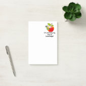 Grappige appel- en wormonderwijs woordspeling kuns post-it® notes (Kantoor)