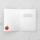 Grappige appel Fruit Pun Vaderdag Kaart (Binnen)