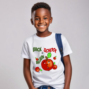 Grappige appels terug naar school t-shirt