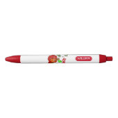 Grappige appels terug naar school zwarte inkt pen (Voorkant)