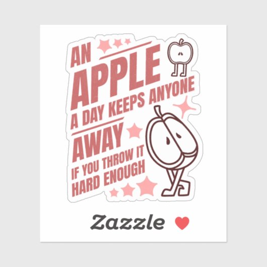 Grappige Apple Gezegden Sticker (Vel)