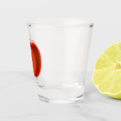 Grappige Apple Worm Shot Glass Glas (Rechts)