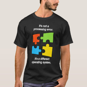 Grappige april autisme bewustzijn lint puzzel Auti T-shirt
