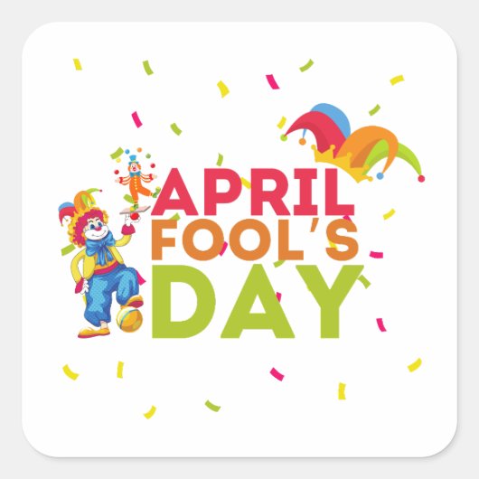 Grappige April Fool's Day Prank Stickers (Voorkant)