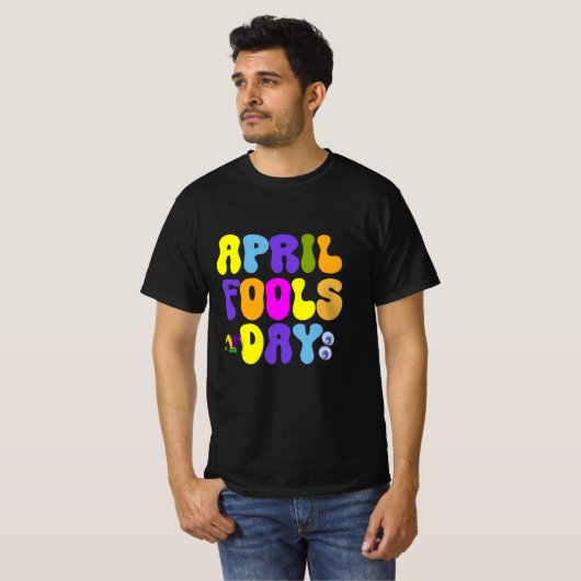Grappige April Fool's Day Prank voor kinderen en v T-shirt (Voorkant volledig)