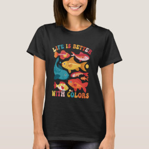 Grappige Aquarium Trekkervis Rif Tropische Vissen  T-shirt