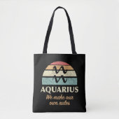 Grappige Aquarius Zodiac regels Tote Bag (Voorkant)
