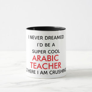 Grappige Arabisch Docent Quote Mok