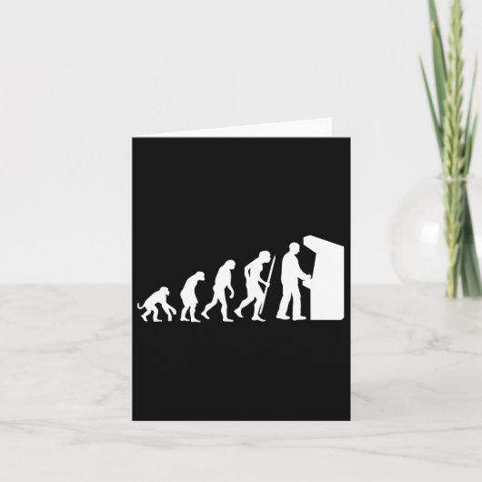 Grappige Arcade Evolution Arcade Old School Video  Kaart (Voorkant)