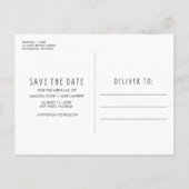 Grappige Arch Foto Bruiloft Save the Date Aankondigingskaart (Achterkant)