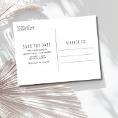 Grappige Arch Foto Bruiloft Save the Date Aankondigingskaart