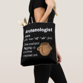 Grappige Archeologist Definitie Gebarsten Pot Tote Bag (Dichtbij)
