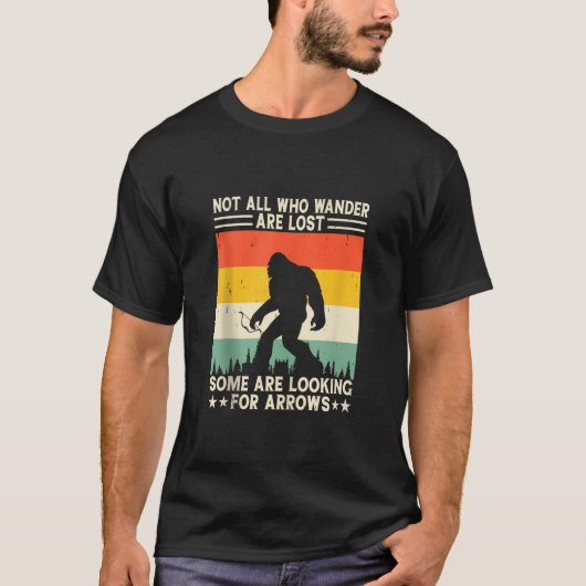 Grappige Archer Arrow Hunt Bow Sport Longbow Shoot T-shirt (Voorkant)
