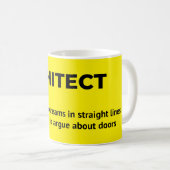 Grappige Architect Gift Mok (Voorkant rechts)