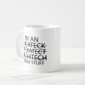 Grappige architectuur cadeau voor mannen en vrouwe koffiemok (Voorkant links)