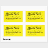 Grappige archivaris Quote Sticker (Vel)