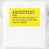 Grappige archivaris Quote Sticker (Tas)
