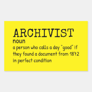 Grappige archivaris Quote Sticker