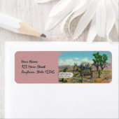 Grappige Arizona Desert retour adreslabels Etiket (Insitu)