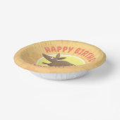 Grappige armadillo happy birthday cartoon papieren kommen (Gebogen)