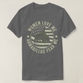 Grappige Armadillo Hunter Armadillos Angst Me T-shirt (Design voorkant)