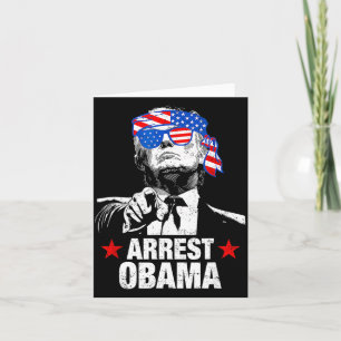 Grappige Arrestatie Obama 2025 Shirt Arrestatie Ob Kaart