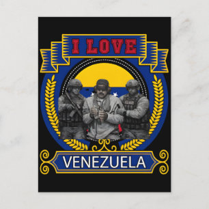 Grappige arrestatie van Maduro live opgenomen Vene Feestdagenkaart
