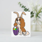 Grappige Arrogante Koning Charles Spaniel Easter Feestdagenkaart (Staand voorkant)