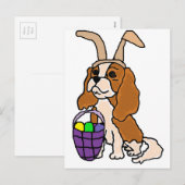 Grappige Arrogante Koning Charles Spaniel Easter Feestdagenkaart (Voorkant / Achterkant)